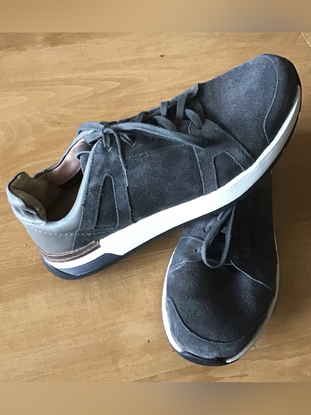 NAOT Magnify - Oily Midnite Suede/Fog Gray Sneakers